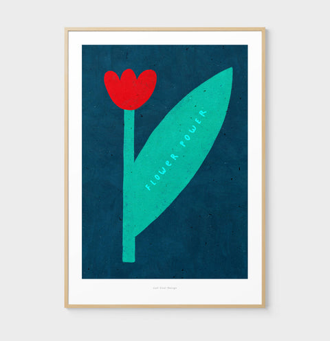 Flower Power – Bold Tulip Art Print