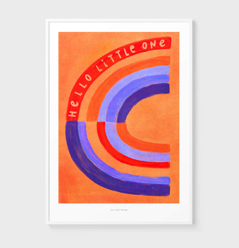 Hello Little One – Rainbow Illustration Art Print