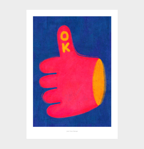 OK Hand – Bold Modern Illustration Art Print