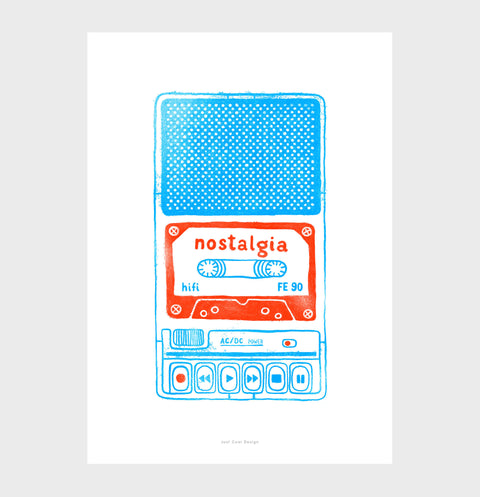 Tape cassette art, music prints, cassette tape print, retro art prints and cool retro posters. Art prints music