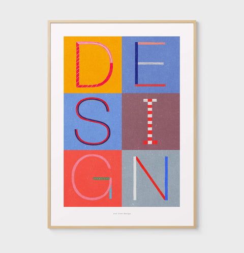 Design | Letter wall art print