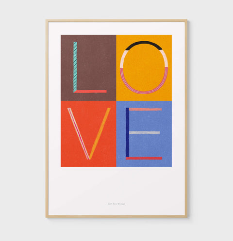Love | Letter wall art print