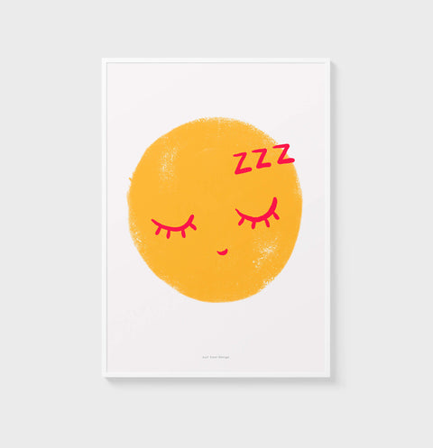 Good night emoji poster