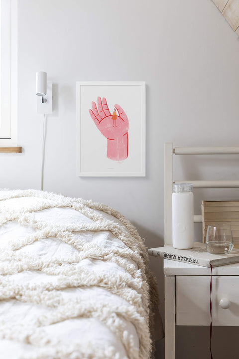 Feminine wall art and girly posters for bedroom