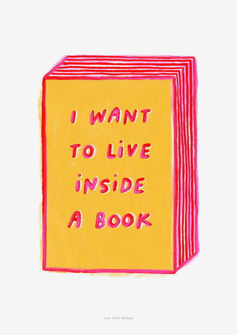 i want to live inside a book (SKU 97)