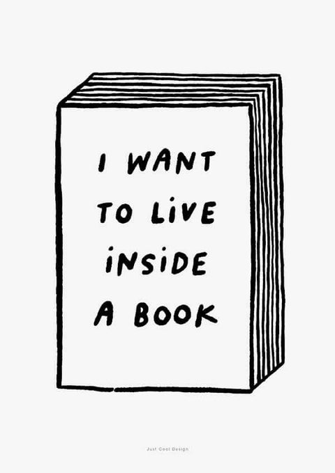 I want lo live inside a book (SKU 96)