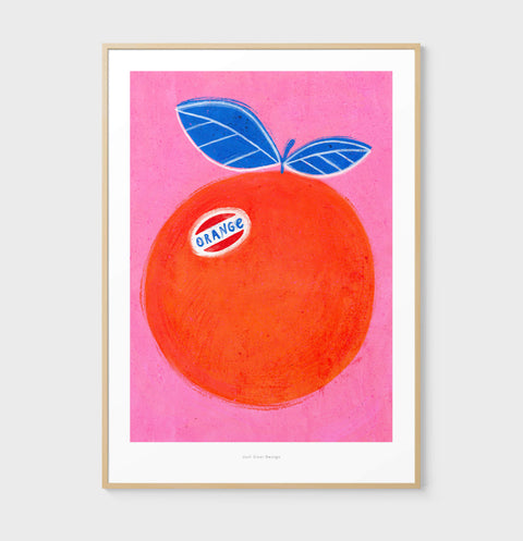 Orange illustration art print