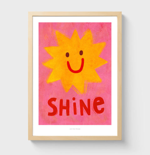 Shine like the sun illustration art print