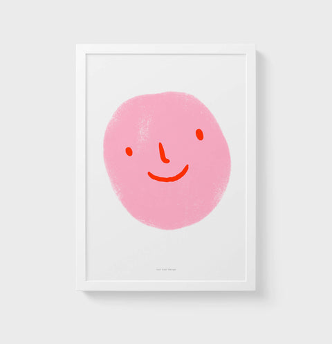 Pink emoji poster
