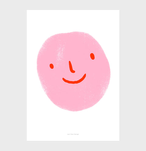 Pink emoji poster